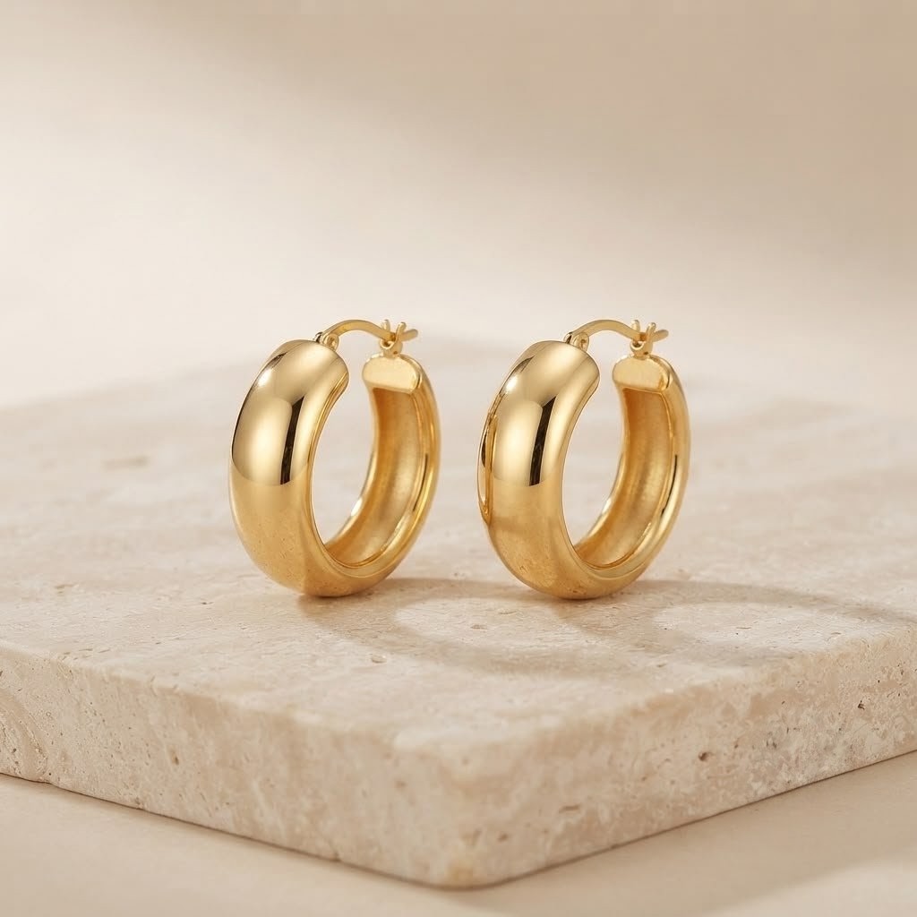 Bombé style hoops