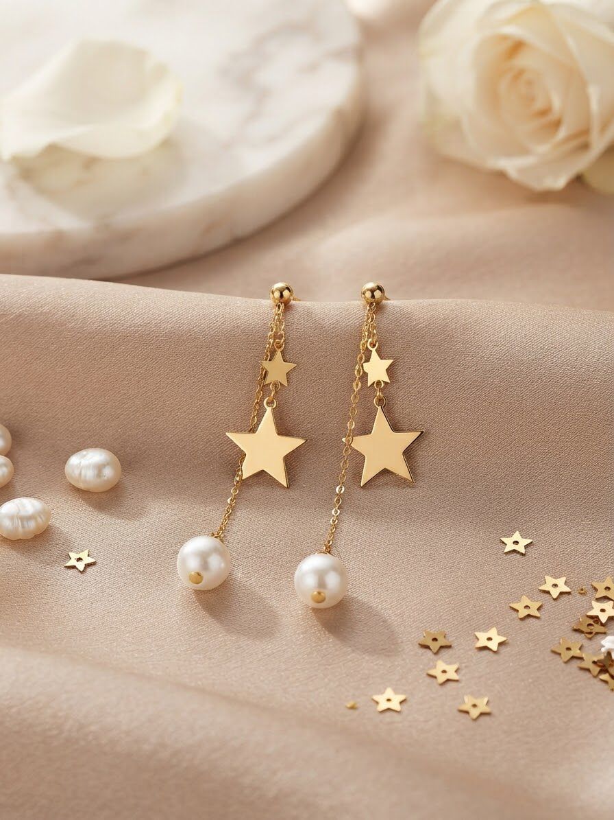 Stella Luminous Pearl & Star Drops